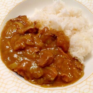 ラム肉とポロ葱のカレー